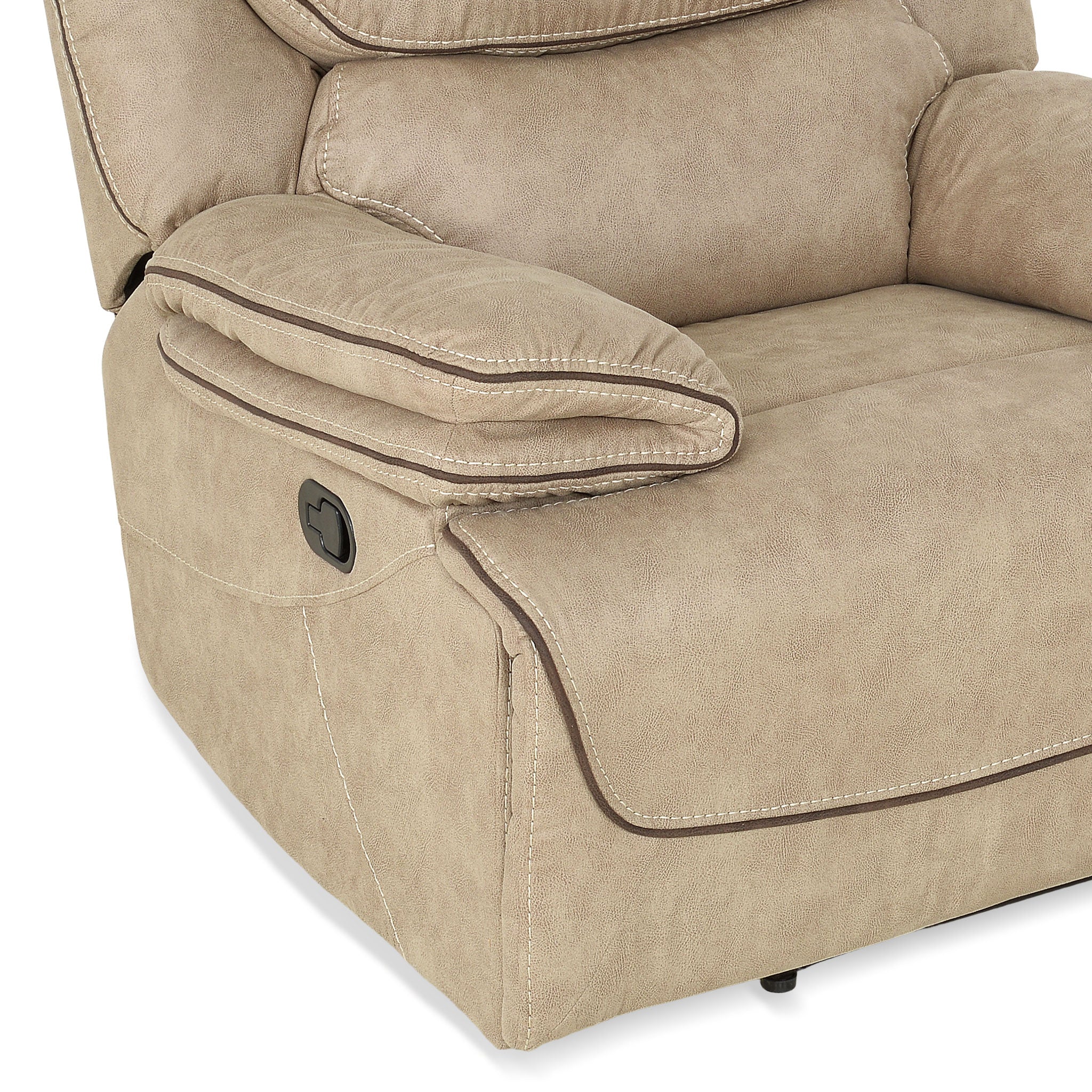 JAMISON Fotoliu cu recliner manual, stofă - Image 14
